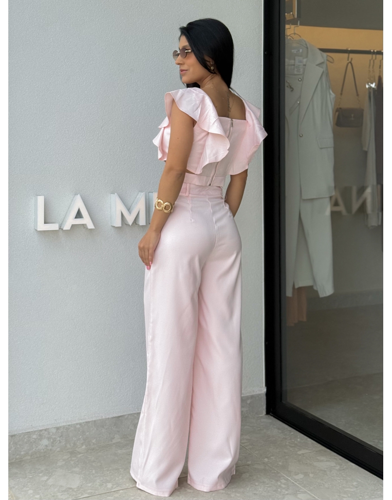 Conjunto Calça Isadora Rosa Bebê