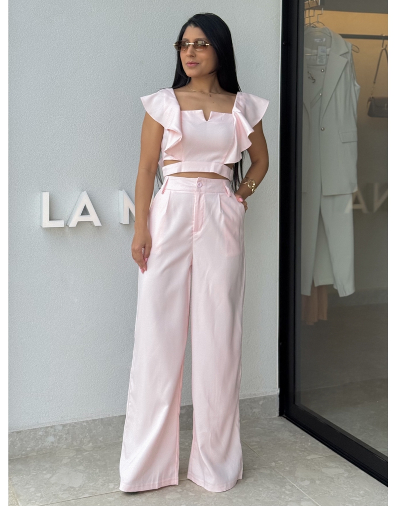 Conjunto Calça Isadora Rosa Bebê