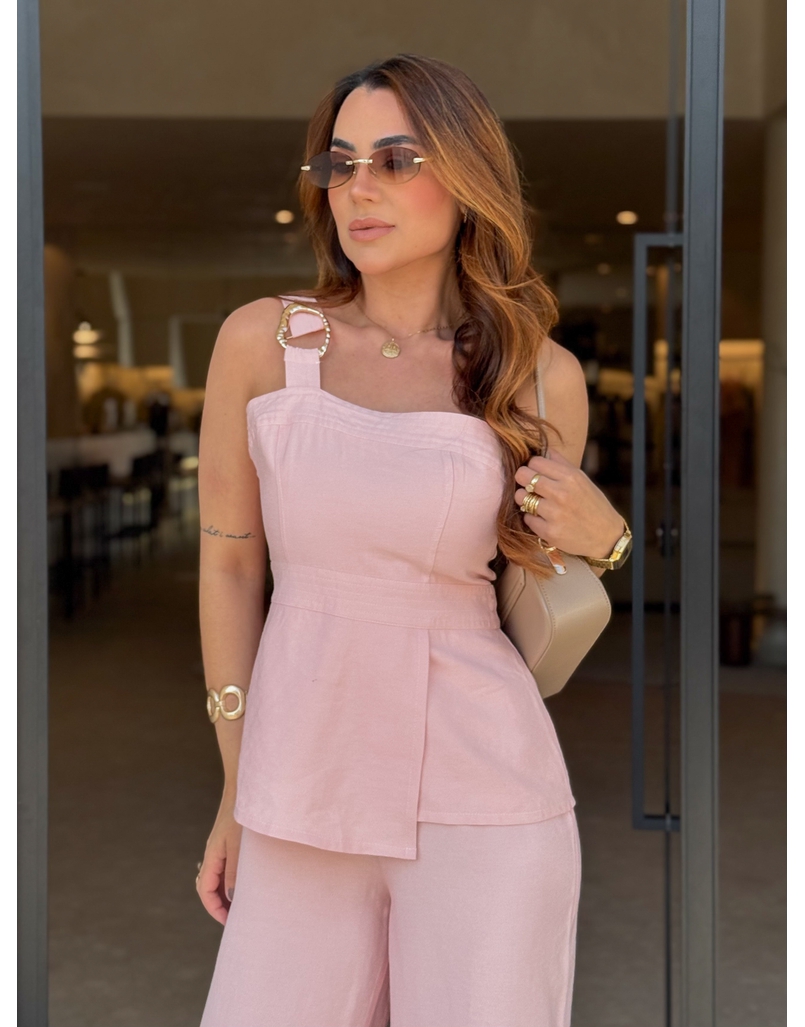 Macacão Fivela Cibele Rosa