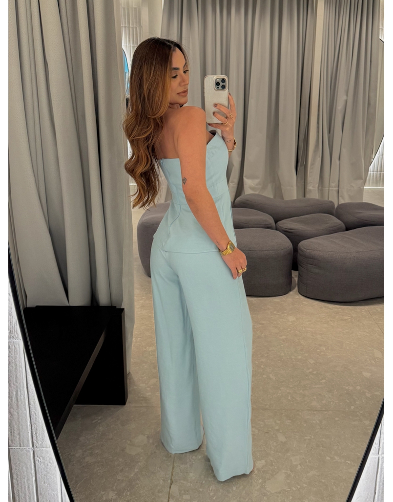 Macacão Fivela Cibele Azul