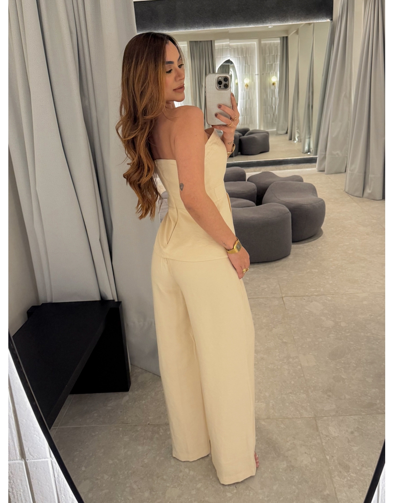 Macacão Fivela Cibele Areia