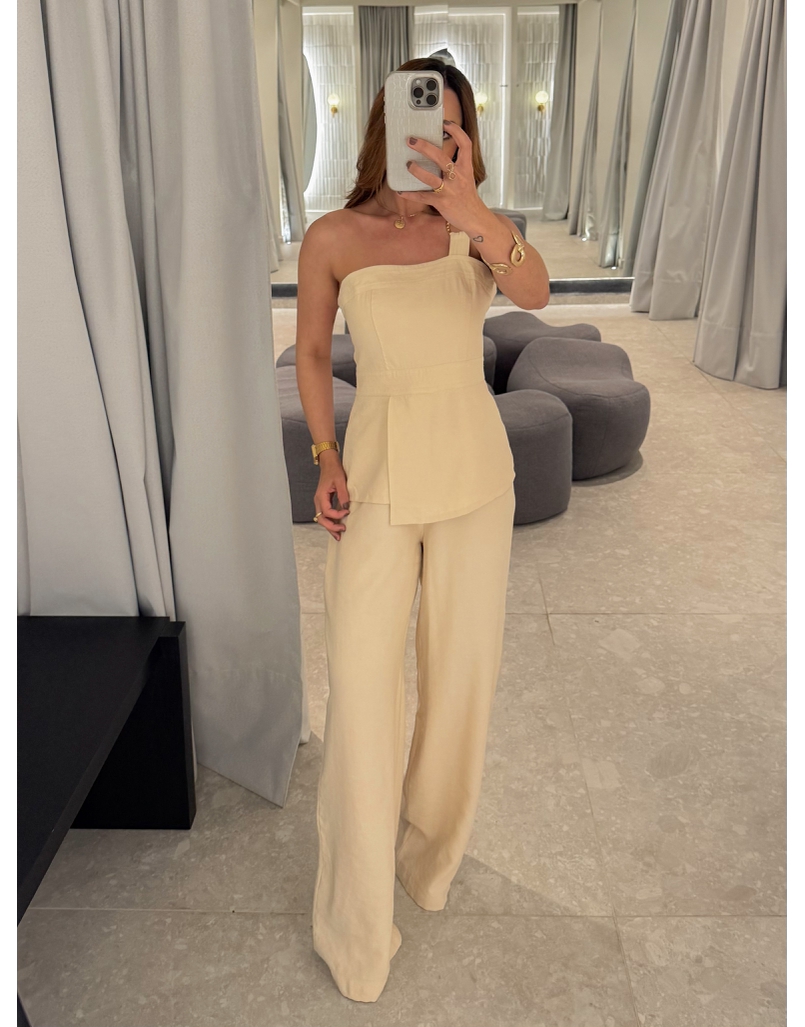 Macacão Fivela Cibele Areia