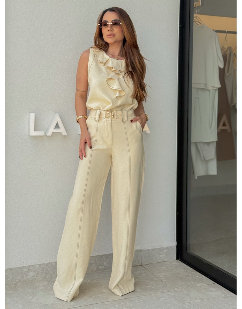 Conjunto Calça Tati Areia 