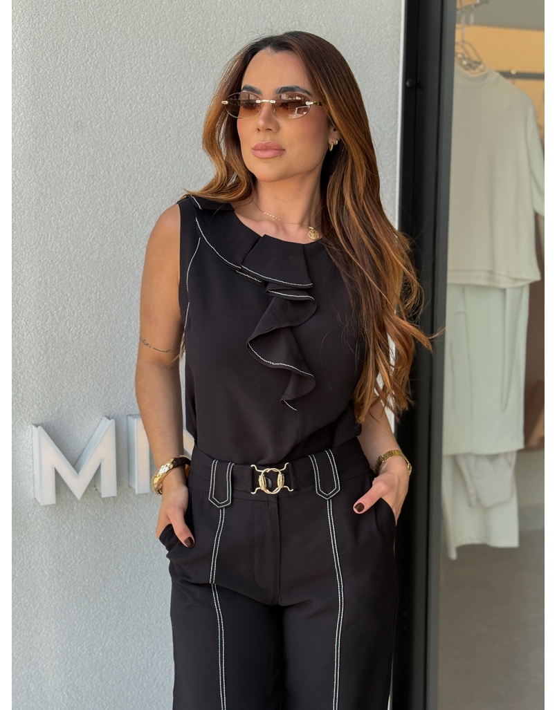 Conjunto Calça Tati Preto