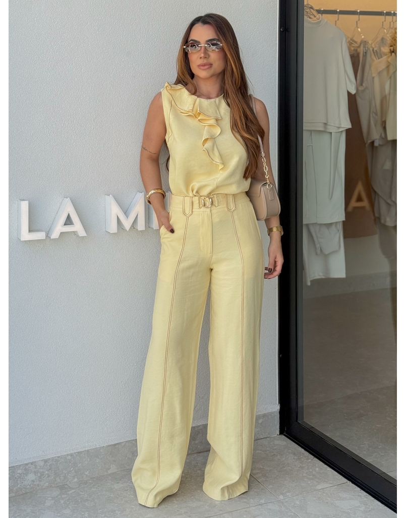 Conjunto Calça Tati Manteiga