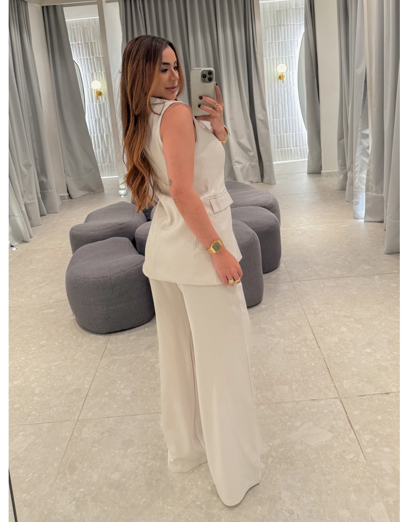 Conjunto Colete Eloise Areia