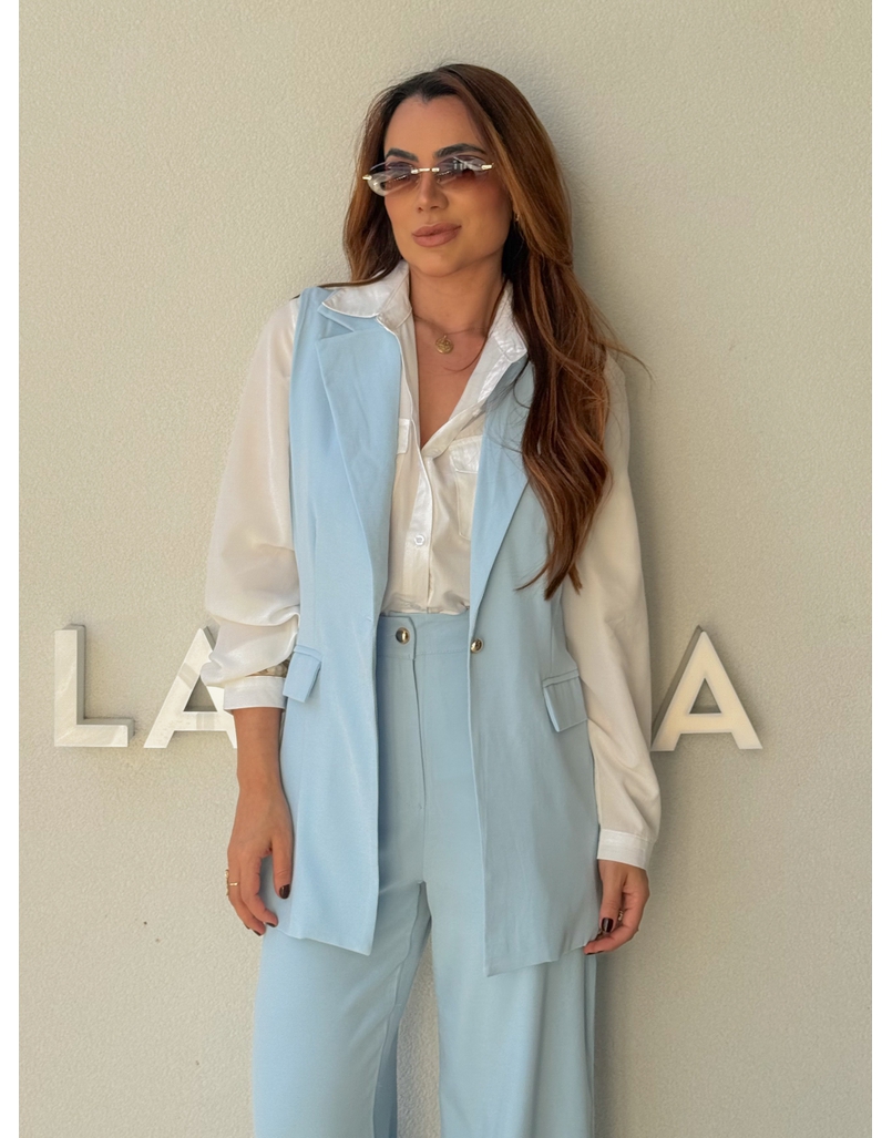 Conjunto Colete Eloise Azul