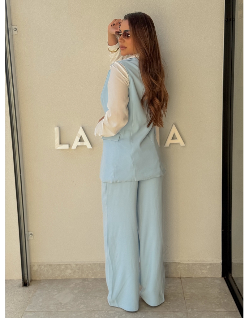 Conjunto Colete Eloise Azul