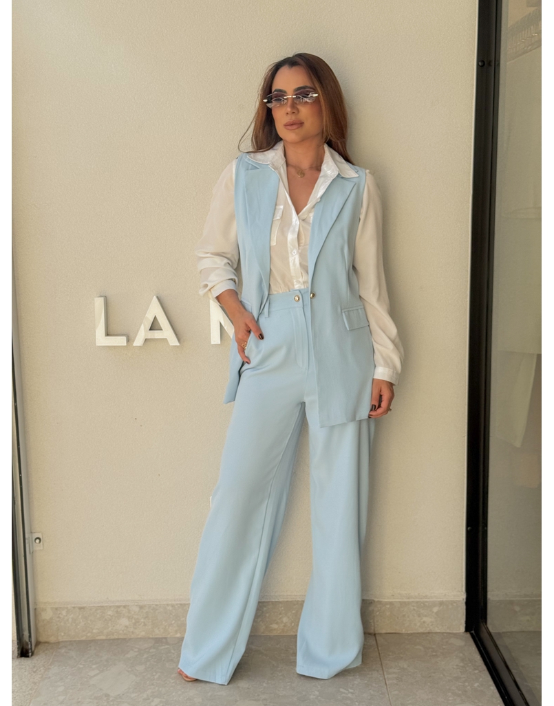 Conjunto Colete Eloise Azul