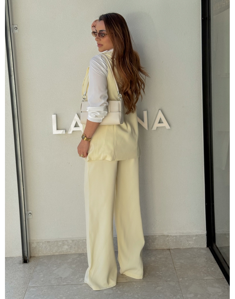 Conjunto Colete Eloise Amarelo