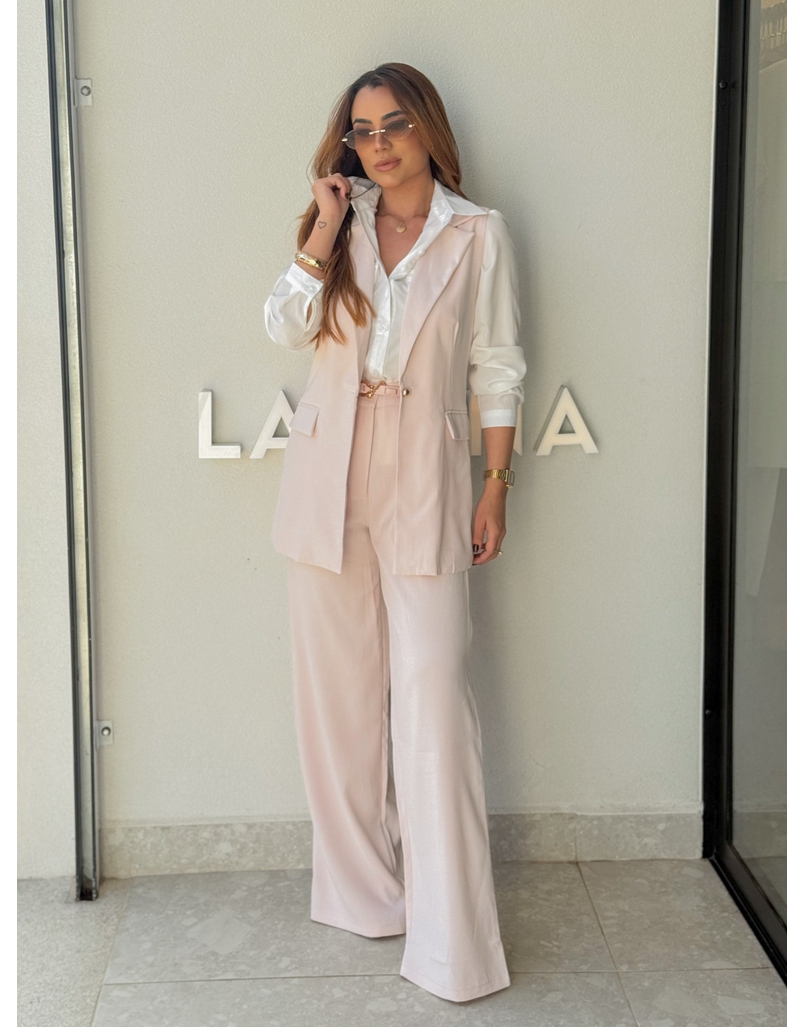 Conjunto Colete Eloise Rosa