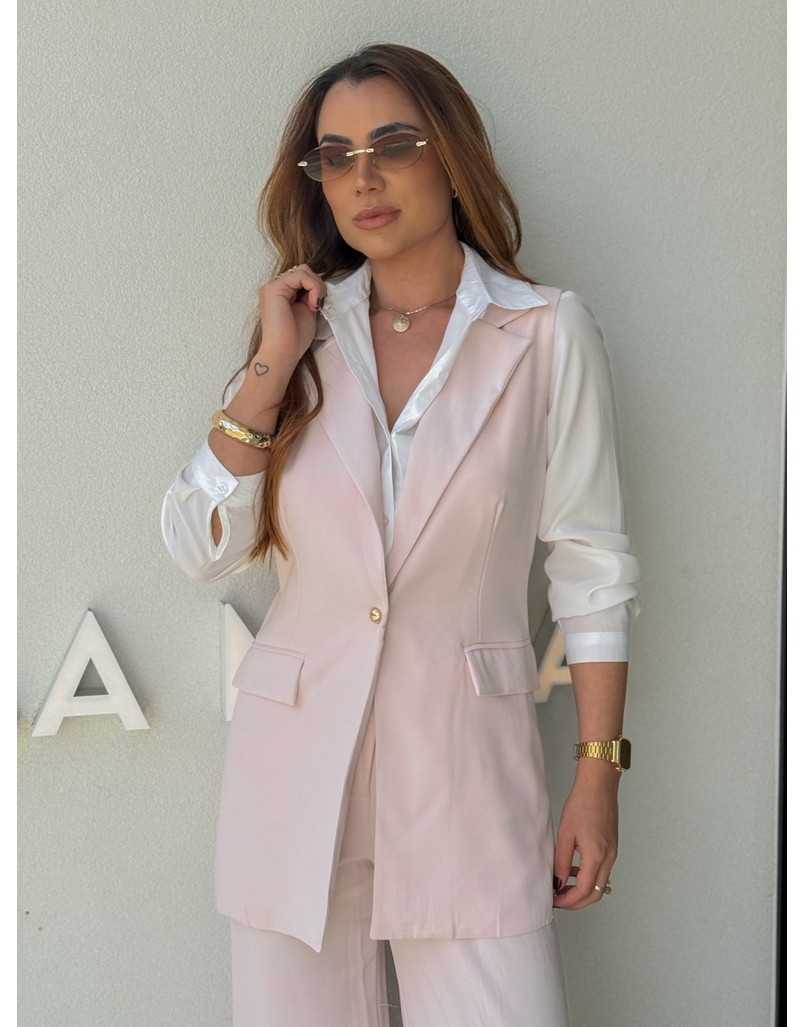 Conjunto Colete Eloise Rosa