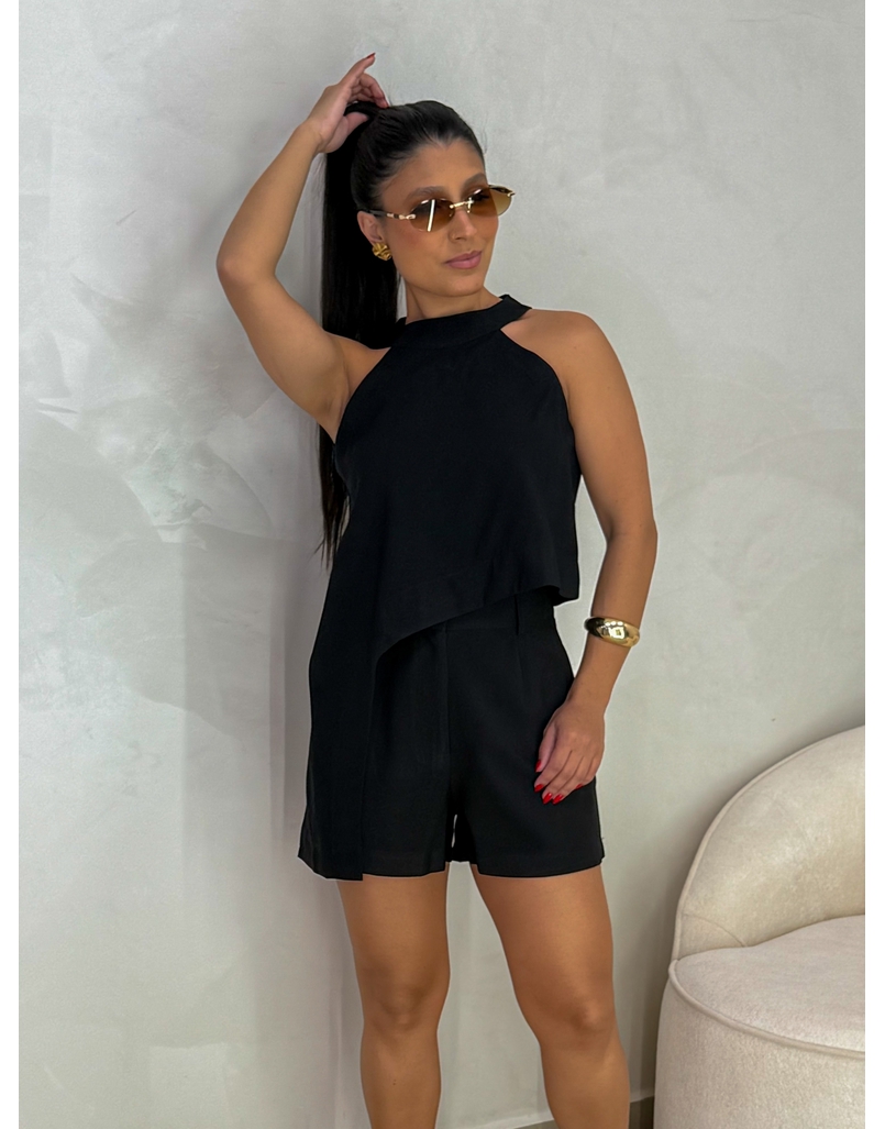 Conjunto Short Betânia Preto