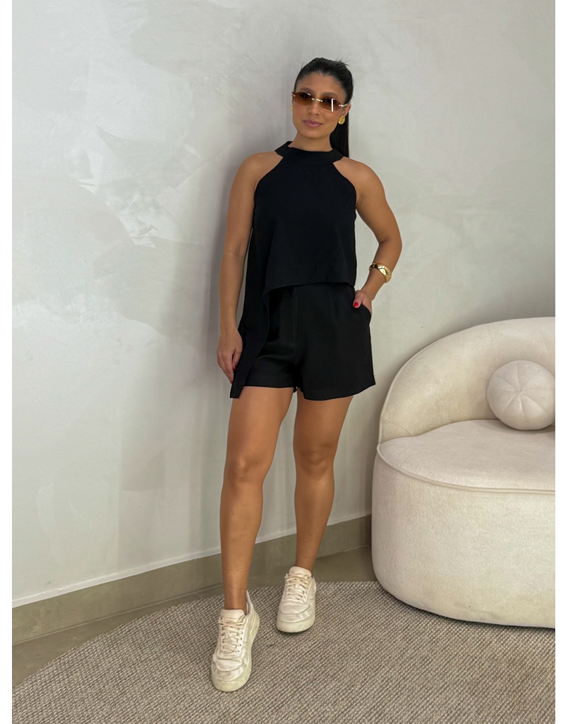 Conjunto Short Betânia Preto