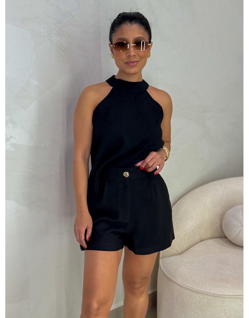 Conjunto Short Betânia Preto