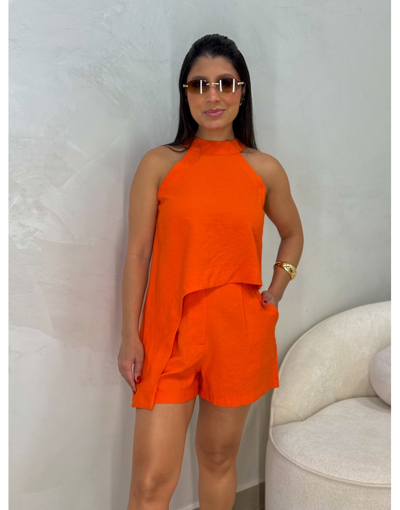 Conjunto Short Betânia Laranja