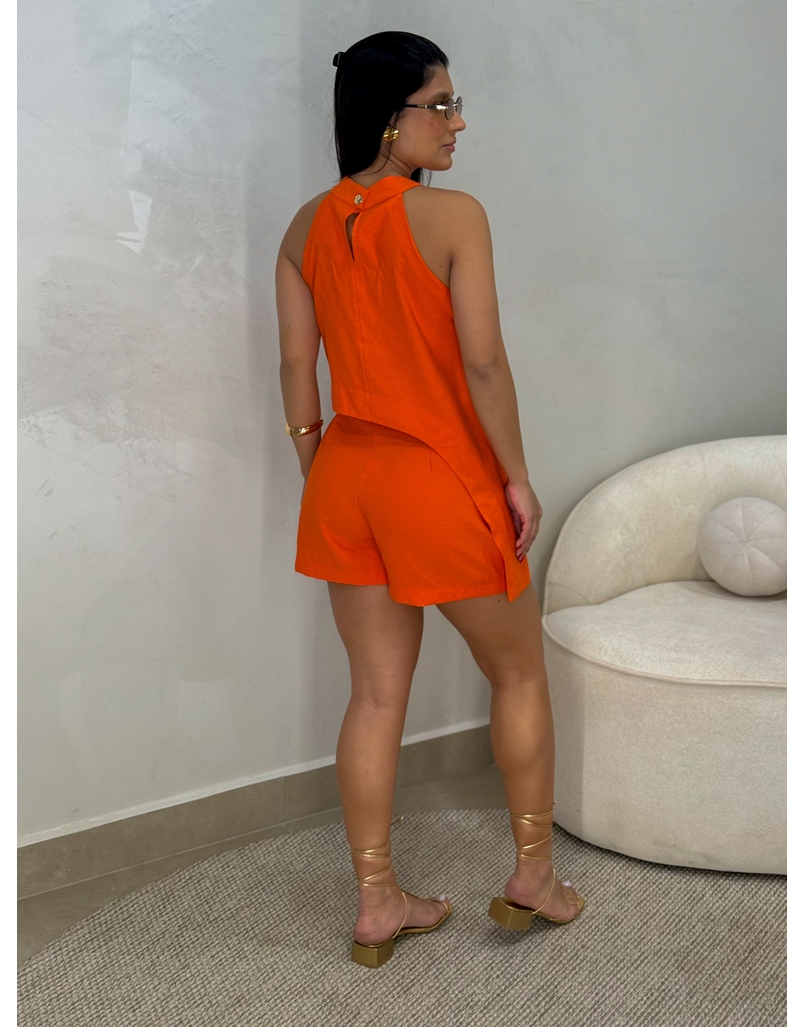 Conjunto Short Betânia Laranja