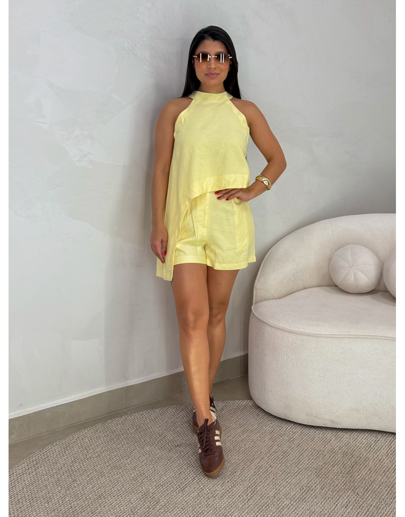 Conjunto Short Betânia Amarelo