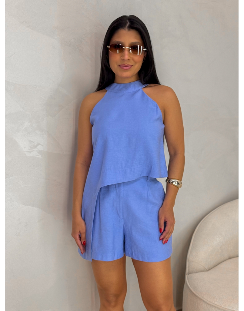 Conjunto Short Betânia Azul