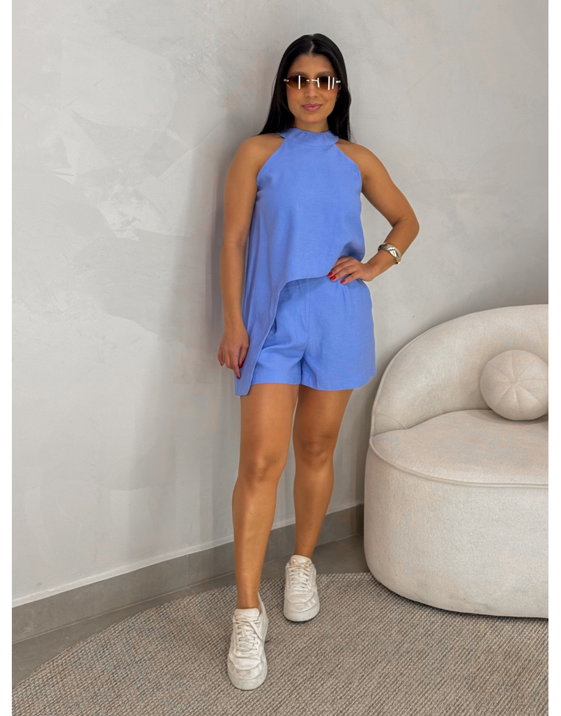 Conjunto Short Betânia Azul
