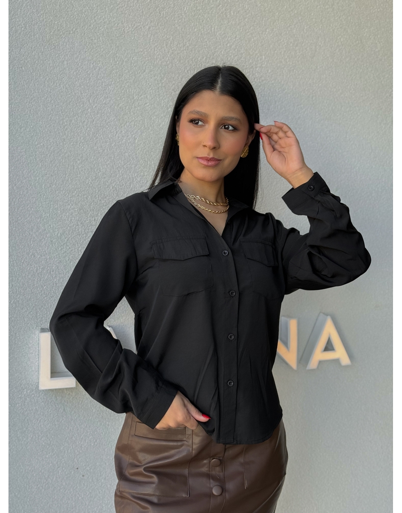Camisa Amélia Preta