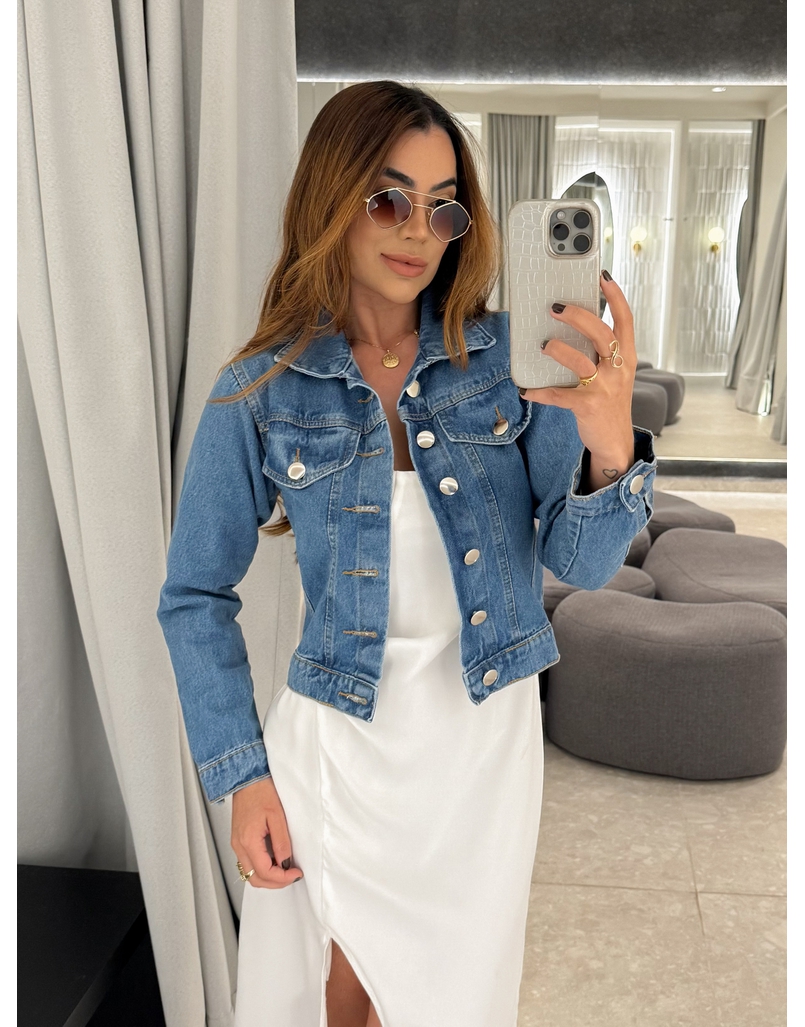 Jaqueta Jeans Escura Luma