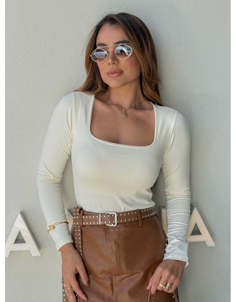 Body Manga Longa Líbia Off