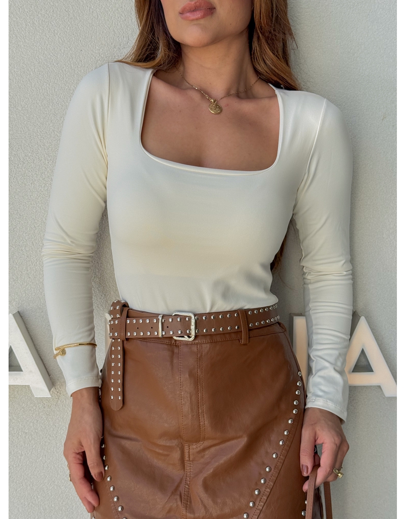 Body Manga Longa Líbia Off