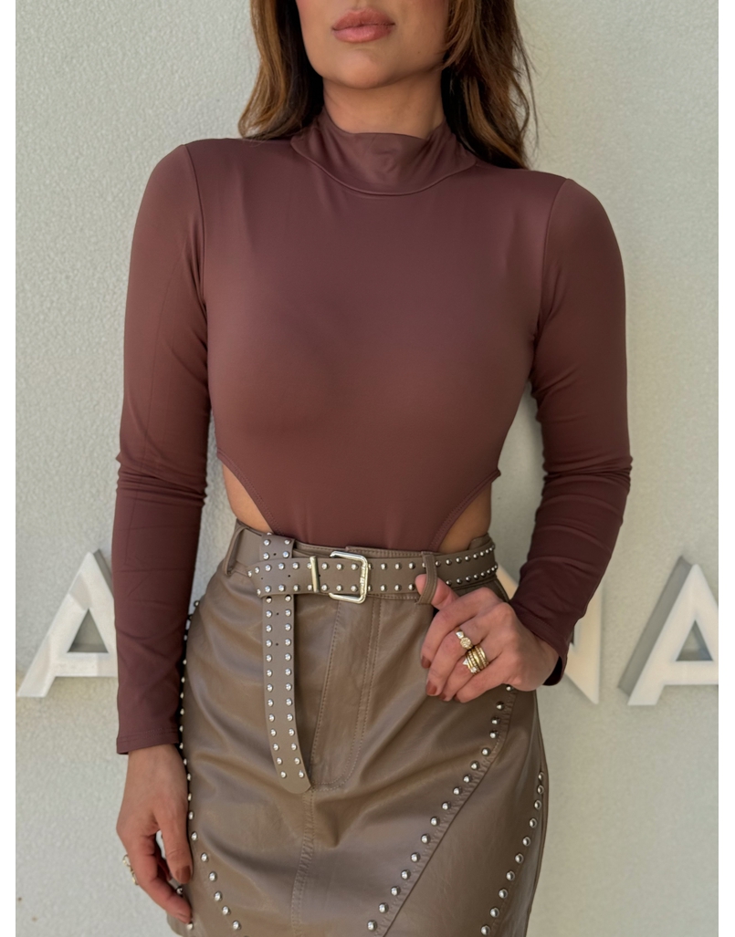 Body Manga Longa Nádia Café 