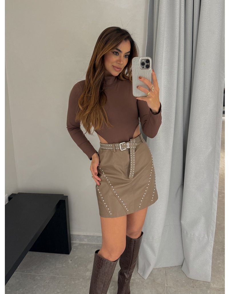 Body Manga Longa Nádia Café 