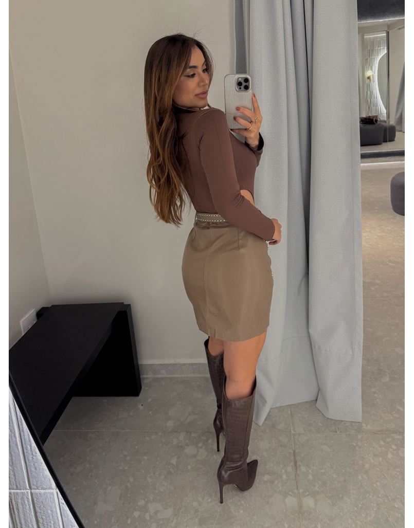 Body Manga Longa Nádia Café 