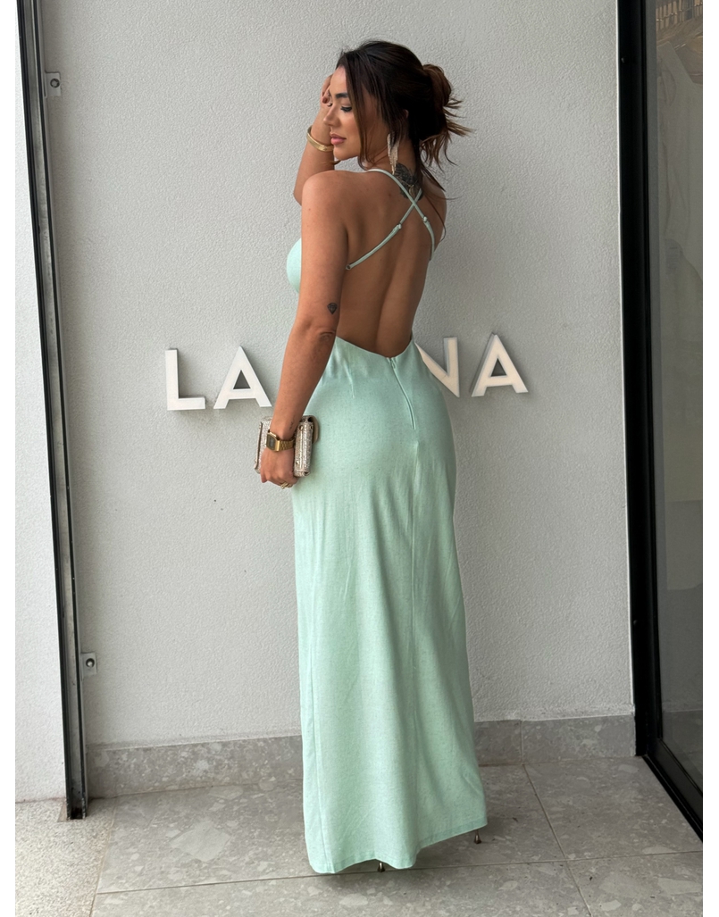 Vestido Midi Manuela Menta