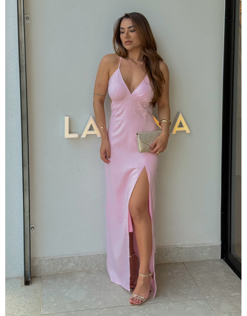 Vestido Midi Manuela Rosa