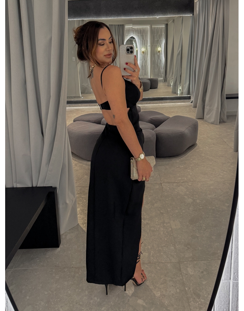 Vestido Midi Poliana Preto