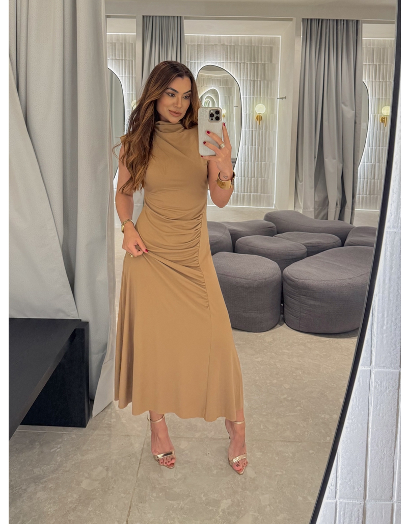 Vestido Muscle Tee Morgan Cáqui 