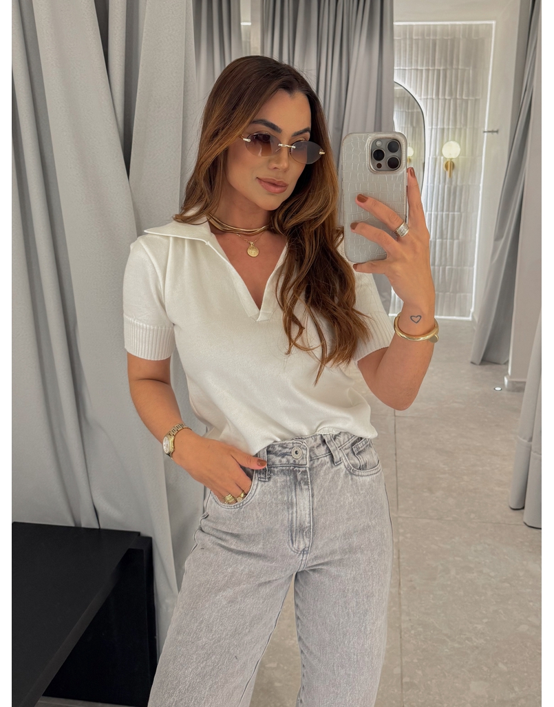 Blusa Gola Polo Eleonora Off