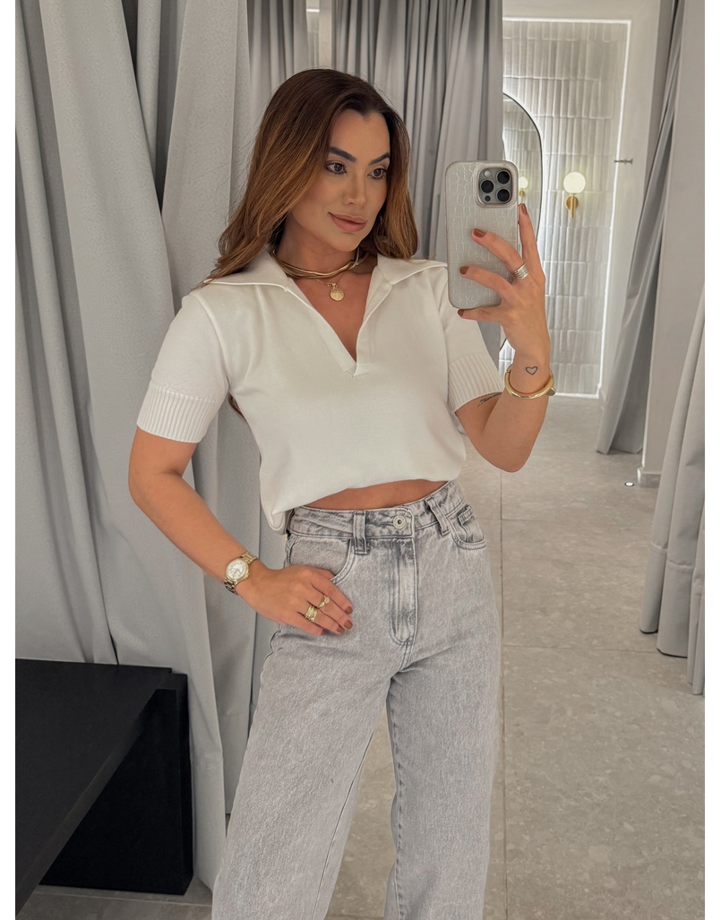 Blusa Gola Polo Eleonora Off