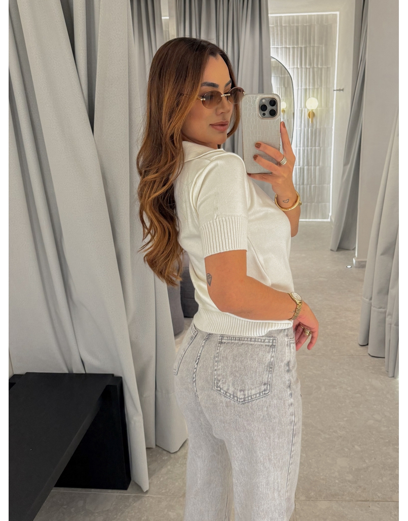 Blusa Gola Polo Eleonora Off