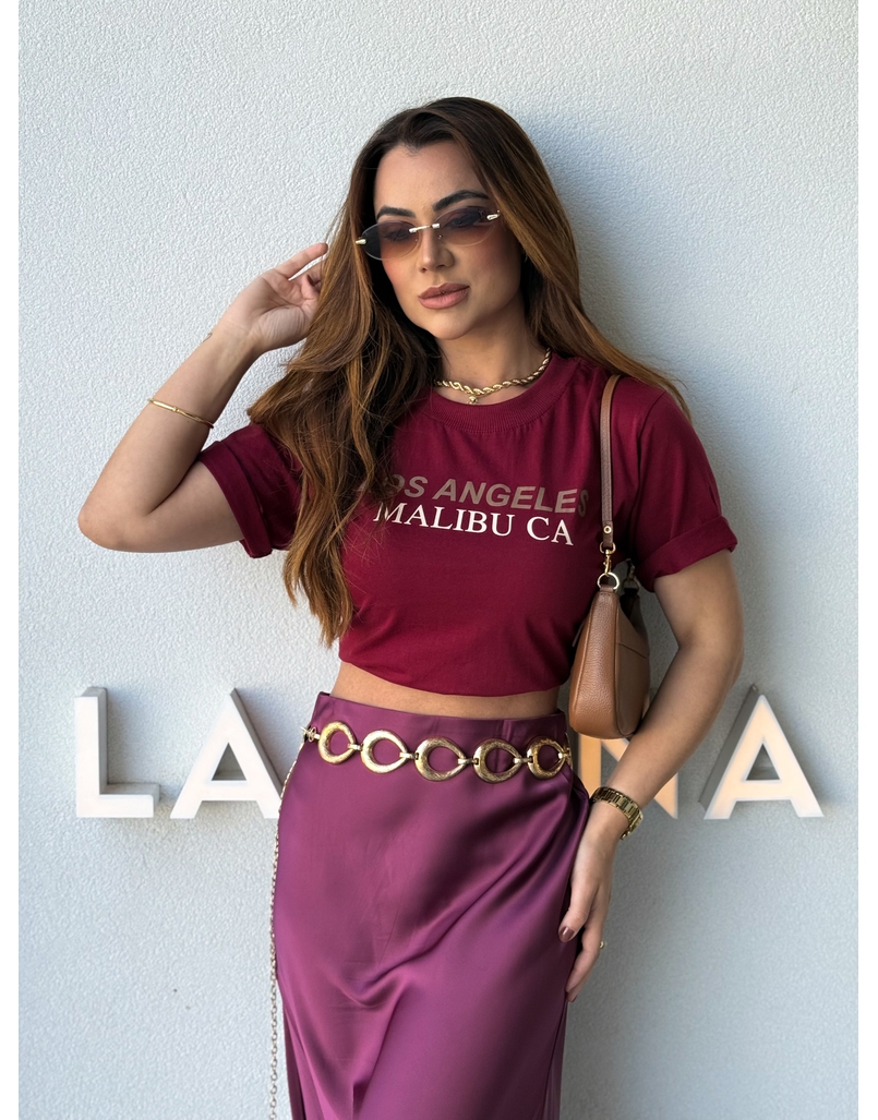 Camiseta Los Angeles Cereja 