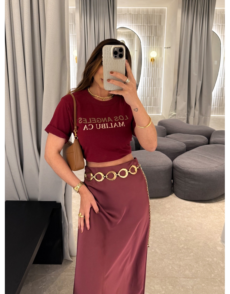 Camiseta Los Angeles Cereja 