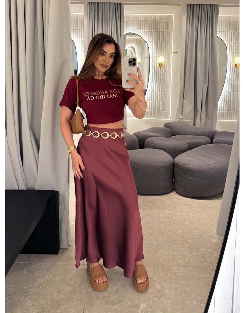 Camiseta Los Angeles Cereja 