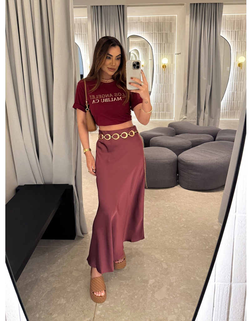 Camiseta Los Angeles Cereja 