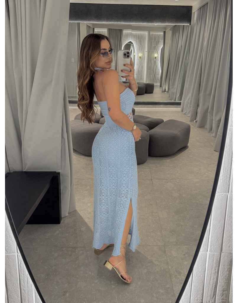 Vestido Tricot Verônica Azul