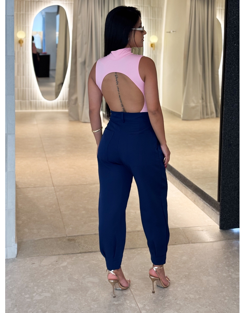 Calça Alfaiataria Cenoura Marinho