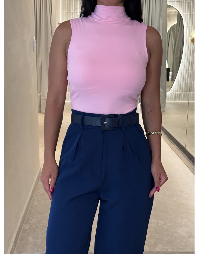 Cinto Couro Fivela Quadrada Marinho