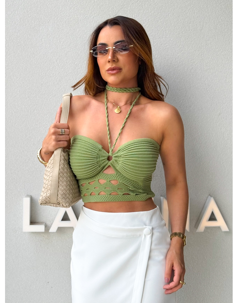 Blusa Tricot Simaria Verde