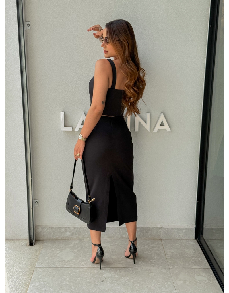 Blusa Alfaiataria Eva Preta