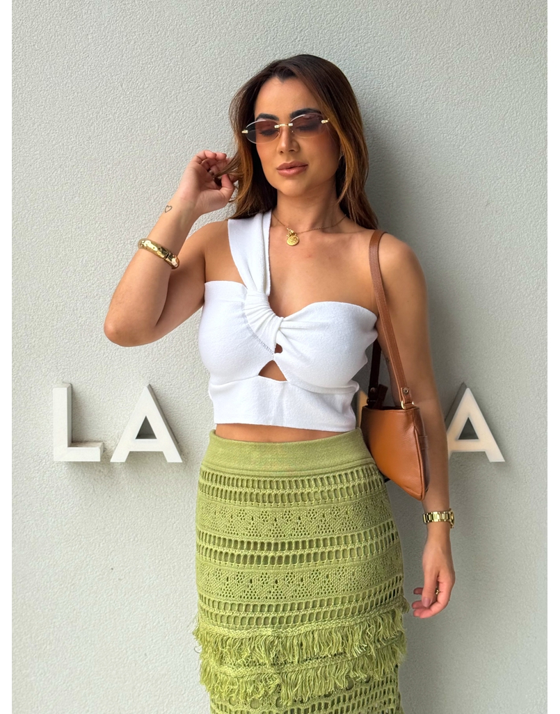 Blusa Tricot Vitória Branco