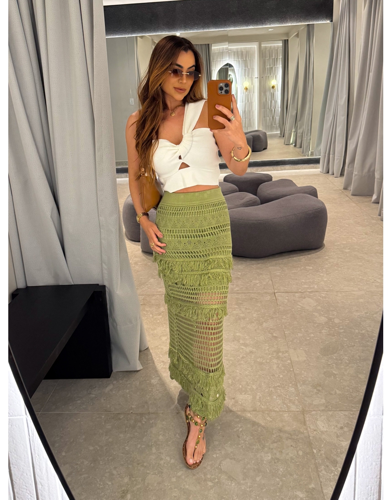 Blusa Tricot Vitória Branco