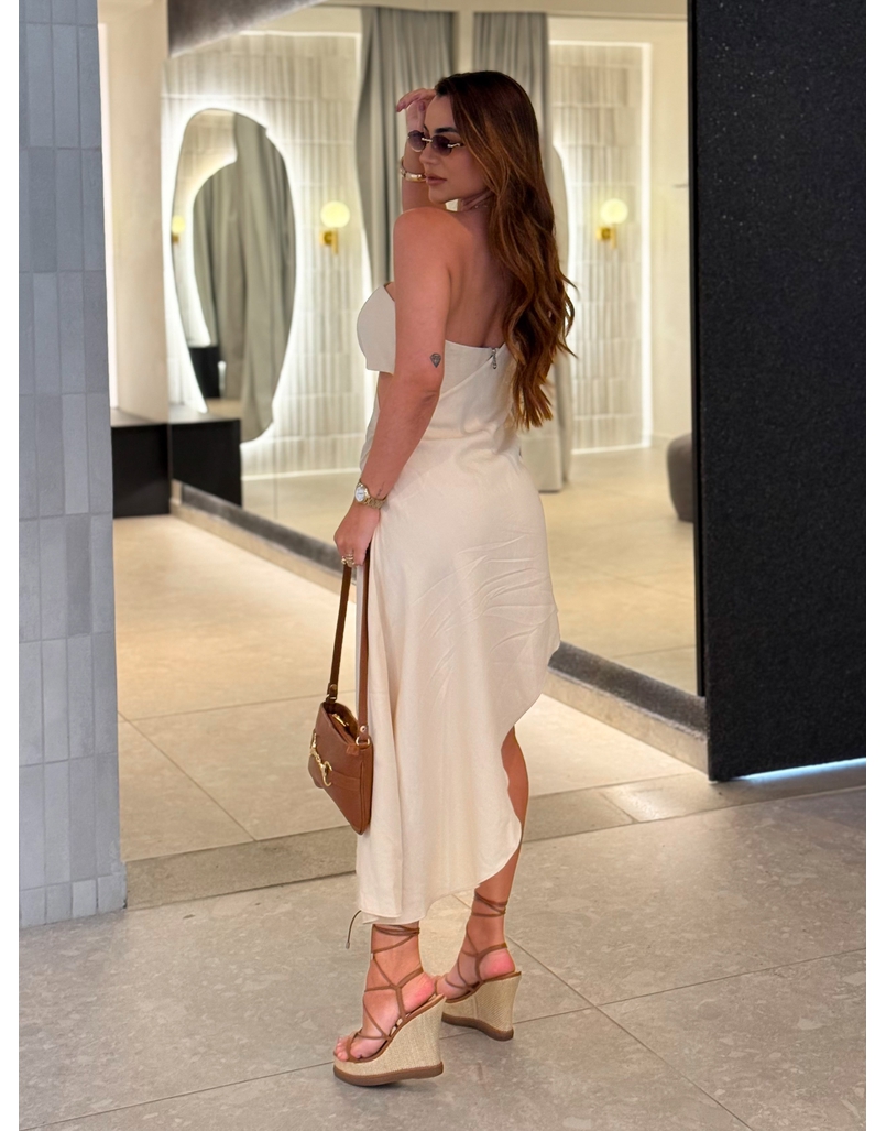 Vestido Hadassa Areia